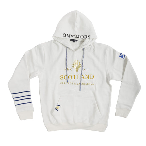 Men's Morrison Hooded Top Off White - Heritage Of Scotland - OFF WHITE
