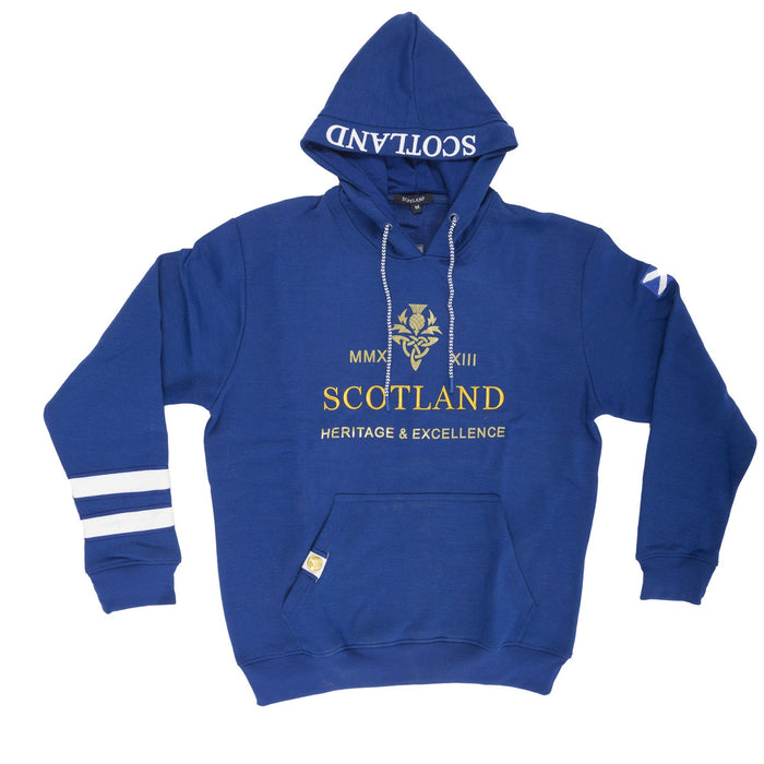 Men's Morrison Hooded Top Royal Blue - Heritage Of Scotland - ROYAL BLUE