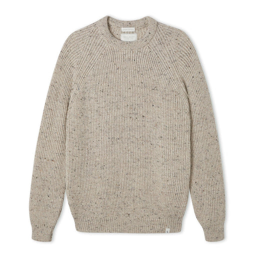 Men's Peregrine Ford Crew Neck Made In England Oatmeal - Heritage Of Scotland - OATMEAL