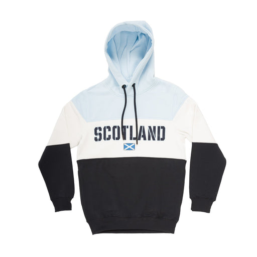 Men's Scotland Panel Hill Hooded Top - Heritage Of Scotland - NAVY/WHITE/SKY BLUE