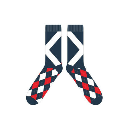 Mens Socks Scotland Argyle - Heritage Of Scotland - RED/WHITE