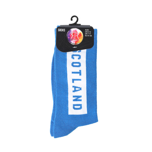 Mens Socks Scotland Slogan - Heritage Of Scotland - LTBWHT