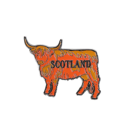 Metal Magnet - Scotland Cow - Heritage Of Scotland - NA