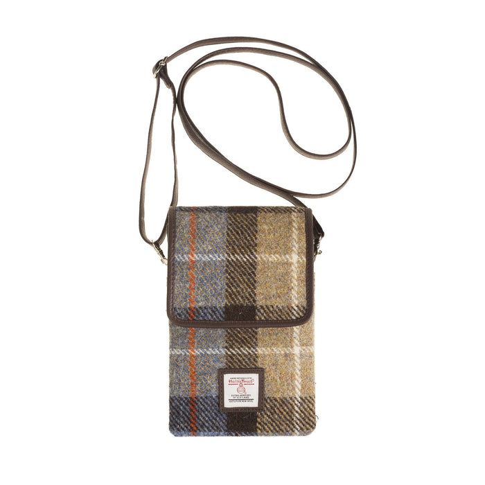 Mini Crossbody Bag Blue/Brown Check - Heritage Of Scotland - BLUE/BROWN CHECK