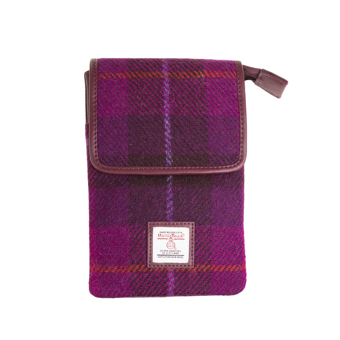 Mini Crossbody Bag Purple Check - Heritage Of Scotland - PURPLE CHECK