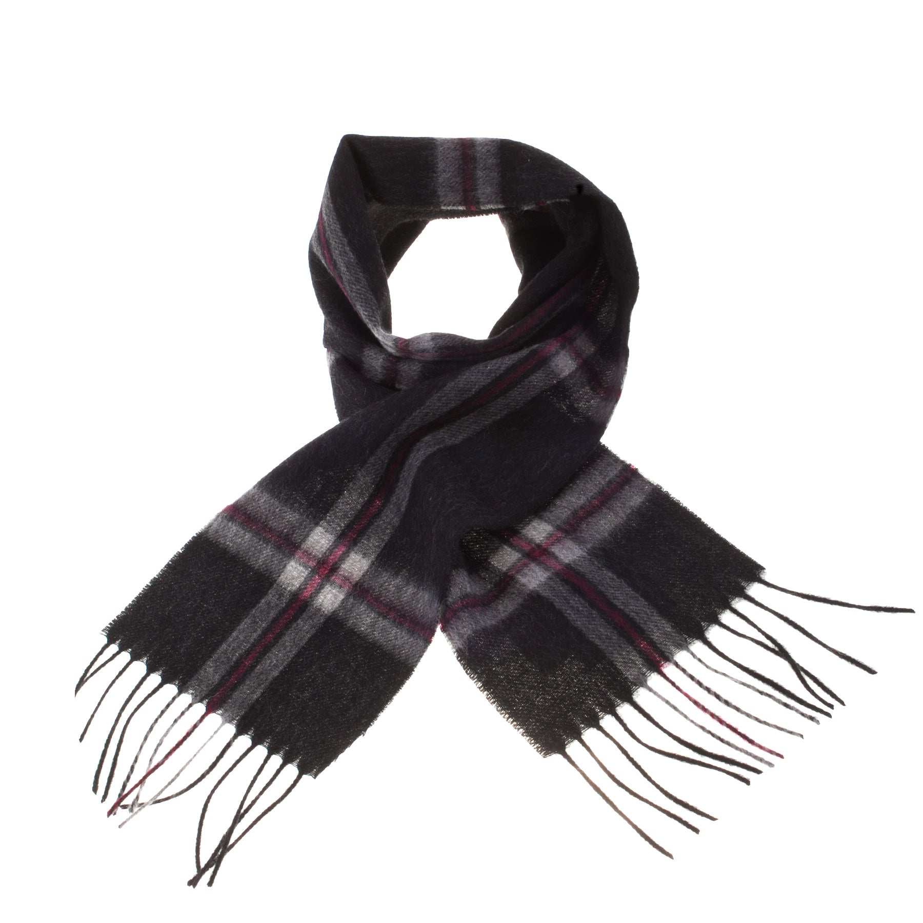 Mini Edinburgh Lambswool Scarf Thomson Charcoal - Heritage Of Scotland - THOMSON CHARCOAL