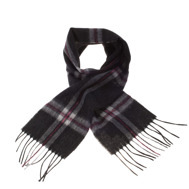 Mini Edinburgh Lambswool Scarf Thomson Charcoal - Heritage Of Scotland - THOMSON CHARCOAL