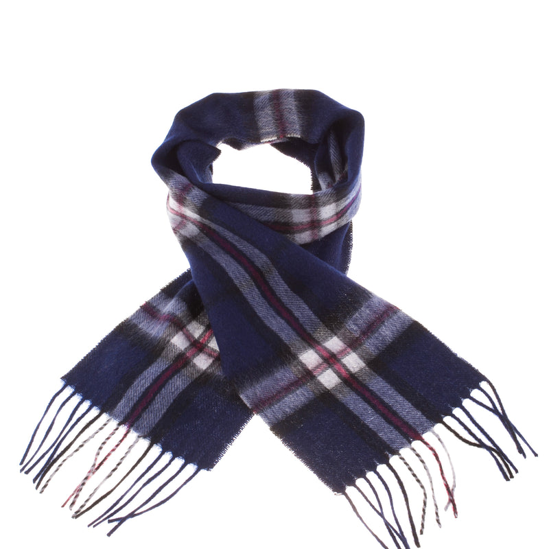 Mini Edinburgh Lambswool Scarf Thomson Navy - Heritage Of Scotland - THOMSON NAVY