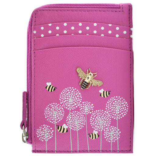 Moonflower Card And Coin Bee Purse Pink - Heritage Of Scotland - PINK