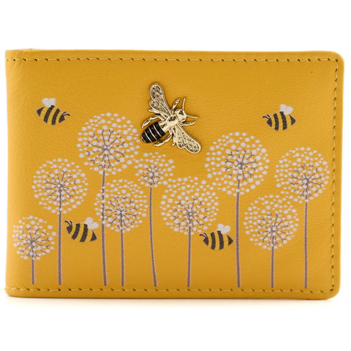 Moonflower Compact Bee Purse Yellow - Heritage Of Scotland - YELLOW