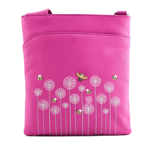 Moonflower Slim Cross Body Bag Pink - Heritage Of Scotland - PINK