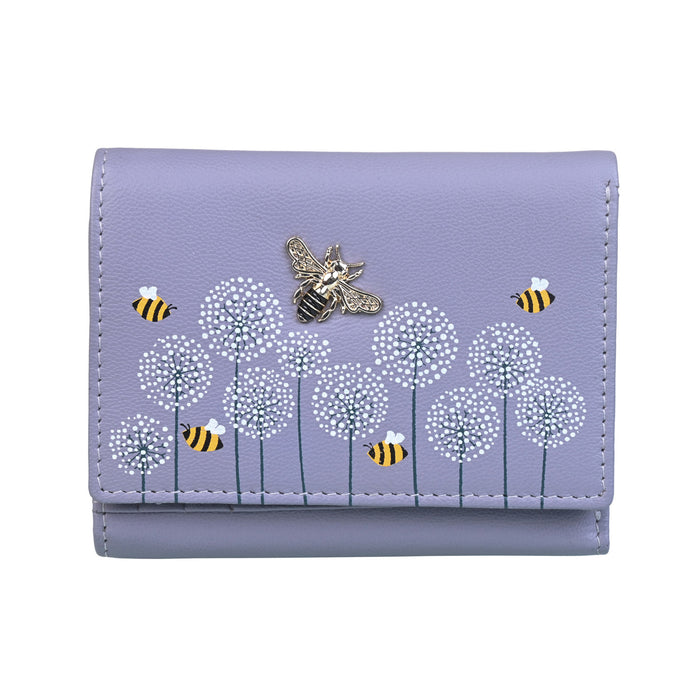 Moonflower Tri Fold Bee Purse Grey - Heritage Of Scotland - GREY