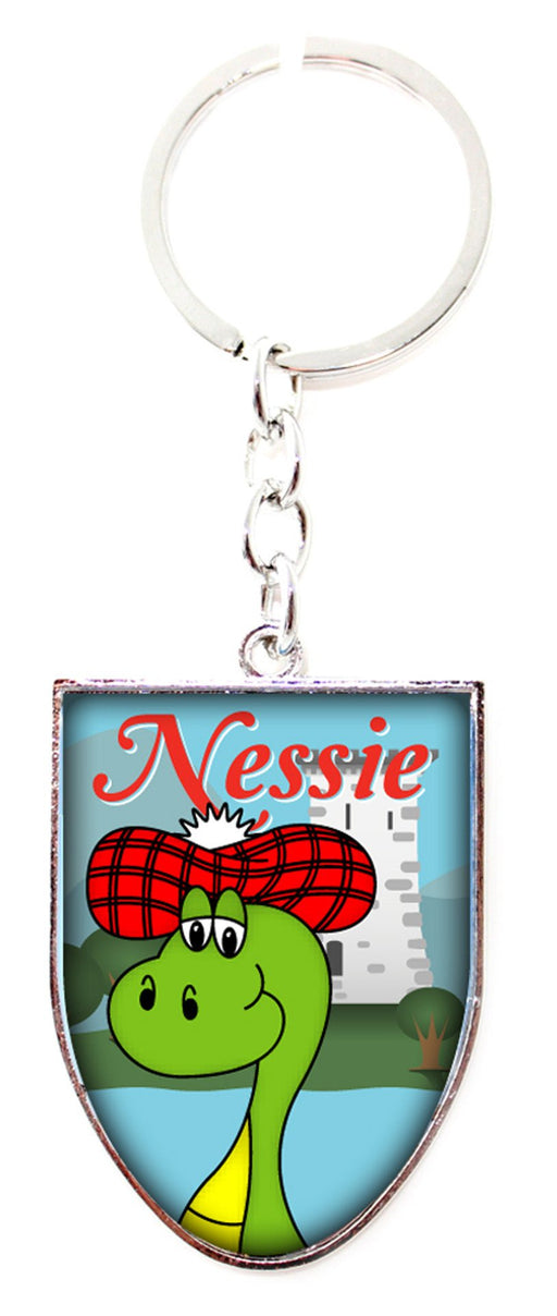 Nessie Water Shield Keyring - Heritage Of Scotland - N/A