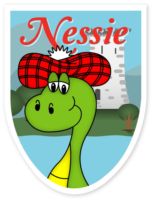 Nessie Water Shield Sticker - Heritage Of Scotland - N/A