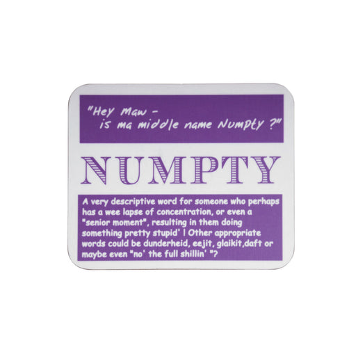 Numpty Dialect Coaster - Heritage Of Scotland - NA