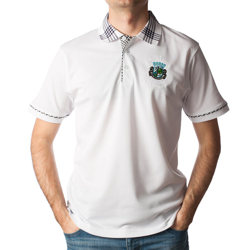 Old Course Polo Shirt White - Heritage Of Scotland - White