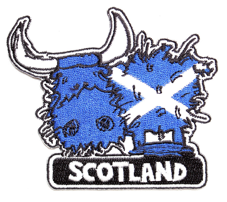 Patch Saltire Highland Cow - Heritage Of Scotland - N/A