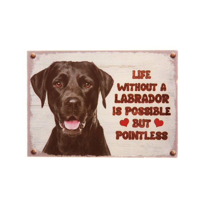 Pet Fridge Magnet Small Labrador Black - Heritage Of Scotland - LABRADOR BLACK