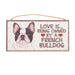 Pet Plaque French Bulldog White And Black - Heritage Of Scotland - FRENCH BULLDOG WHITE AND BLACK