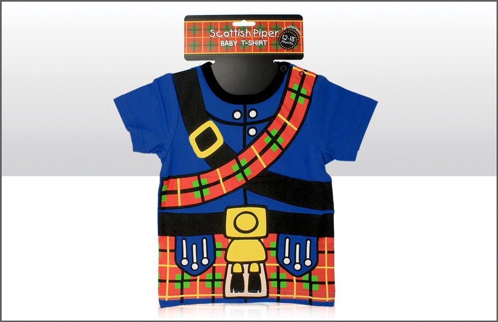 Piper Baby T-Shirt - Heritage Of Scotland - NA