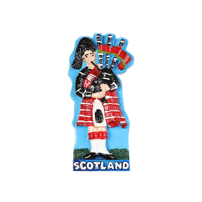 Piper Resin Magnet - Heritage Of Scotland - NA