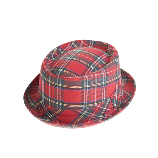Porkpie Hat - Heritage Of Scotland - RED TARTAN