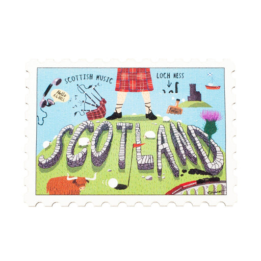 Post Stamp Fridge Magnet 17-Sco - Heritage Of Scotland - 17-SCO
