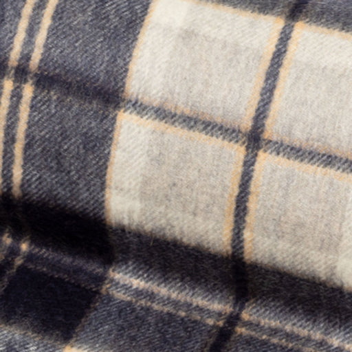 Pure Cashmere Tartan Blanket Bannockbane Silver - Heritage Of Scotland - BANNOCKBANE SILVER