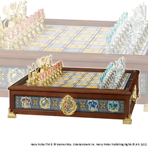 Quidditch Chess Set Silver & Gold Plated - Heritage Of Scotland - NA