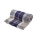 Recycled Wool Tartan Blanket Throw Bannockbane Silver - Heritage Of Scotland - BANNOCKBANE SILVER