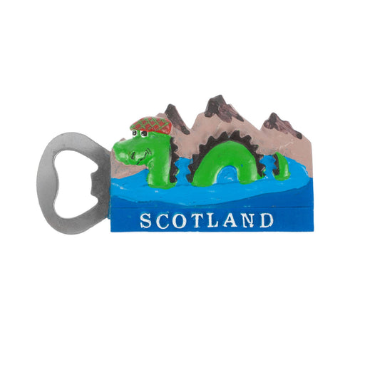 Resin Bottle Open Magnet Nessie/Scotland - Heritage Of Scotland - NA