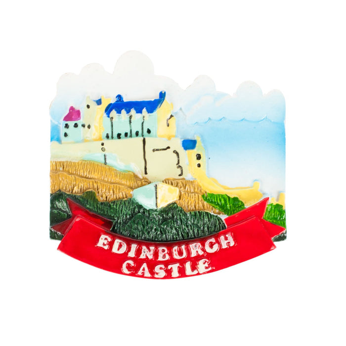 Resin Magnet - Edinburgh Castle - Heritage Of Scotland - N/A