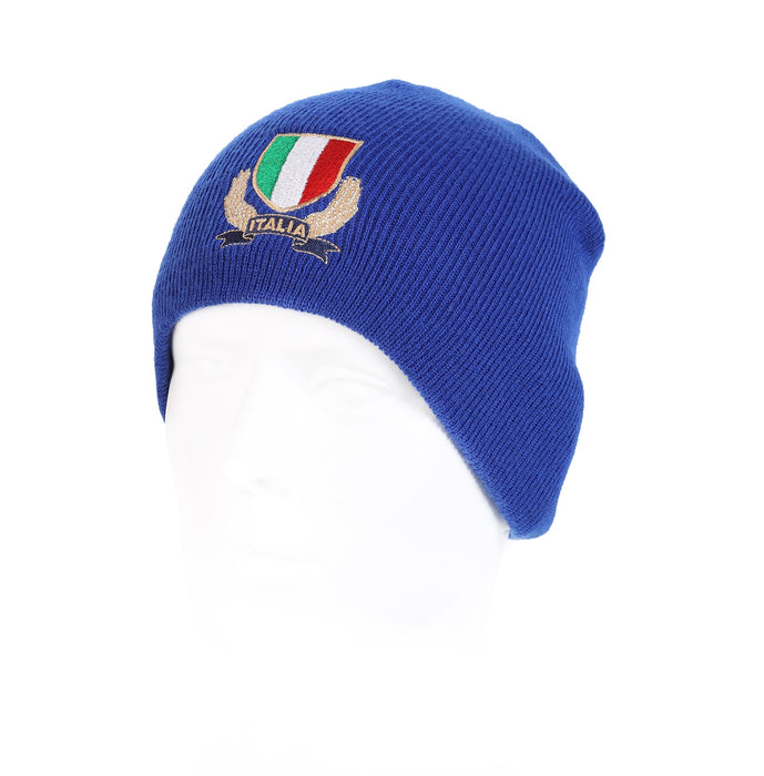 Rugby Italy Beanie Hat - Heritage Of Scotland - ROYAL BLUE