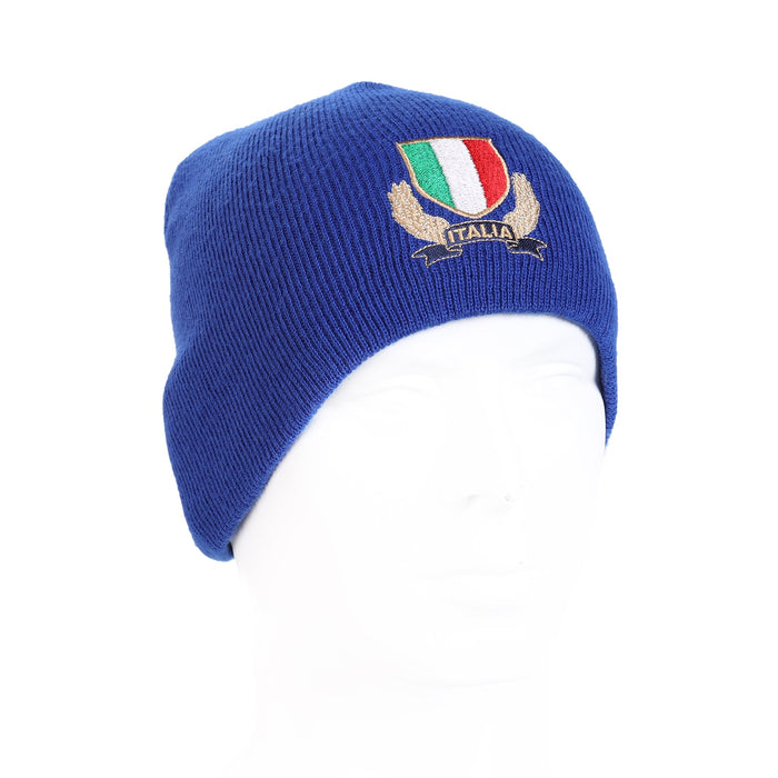 Rugby Italy Beanie Hat - Heritage Of Scotland - ROYAL BLUE