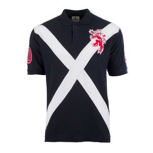 Saltire Polo Shirt - Heritage Of Scotland - Navy
