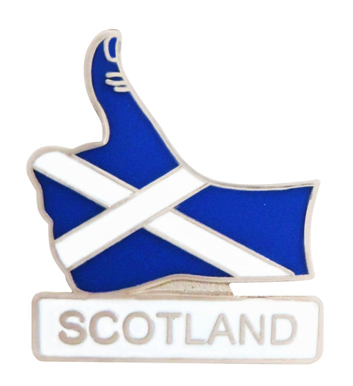 Saltire/Thumbs Up Badge - Heritage Of Scotland - NA