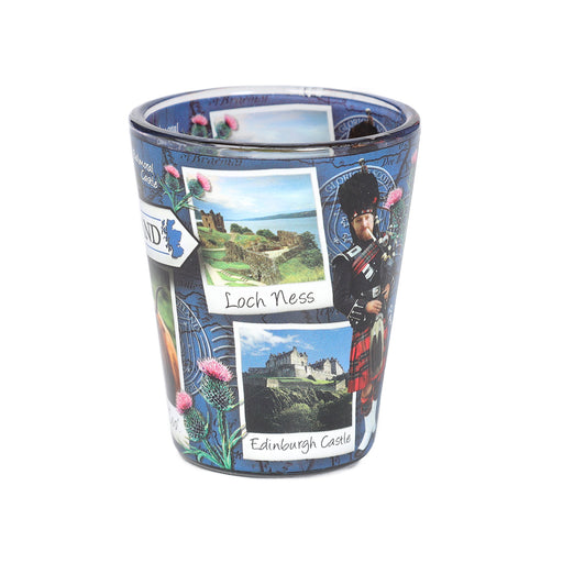 Sc. Snapshot Shot Glass - Inside/Outside - Heritage Of Scotland - NA