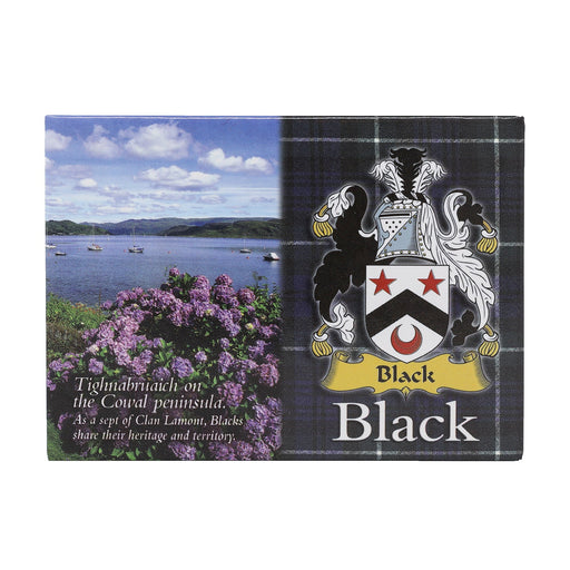 Scenic Metallic Magnet Scotlan Black - Heritage Of Scotland - BLACK