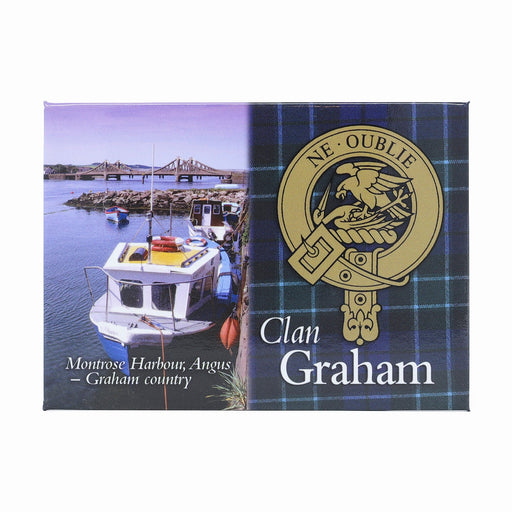 Scenic Metallic Magnet Scotlan Graham - Heritage Of Scotland - GRAHAM