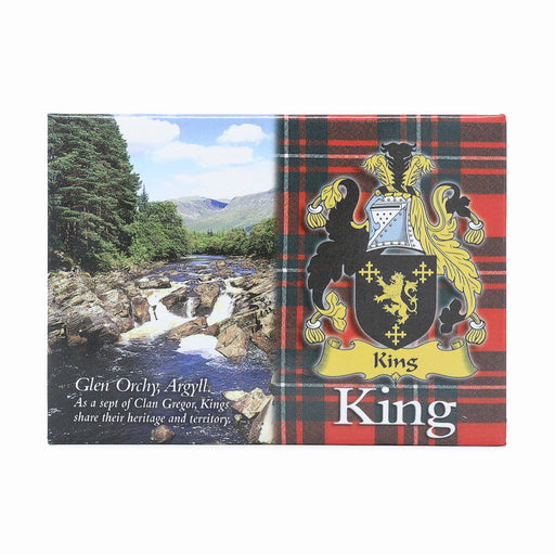Scenic Metallic Magnet Scotlan King - Heritage Of Scotland - KING