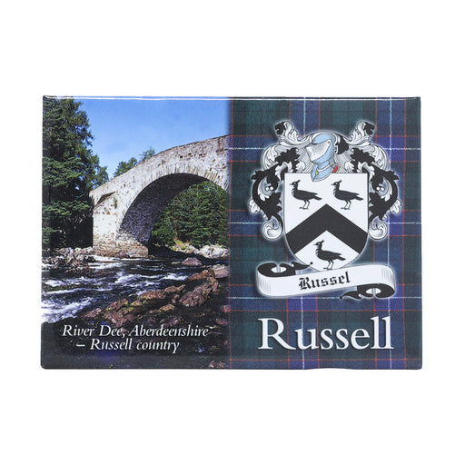 Scenic Metallic Magnet Scotlan Russell - Heritage Of Scotland - RUSSELL
