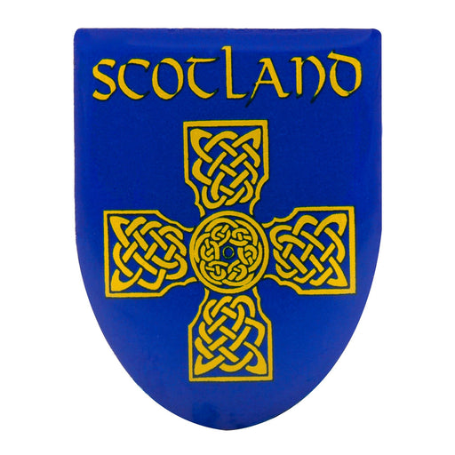 Scotland Blue Celtic Cross Pin Badge - Heritage Of Scotland - N/A