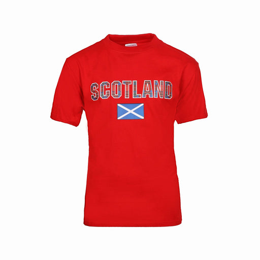 Scotland Flag Children's T-Shirt - Heritage Of Scotland - RED