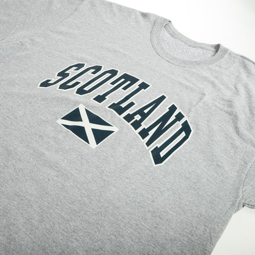 Scotland Harvard Print T/Shirt Sports Grey - Heritage Of Scotland - SPORTS GREY