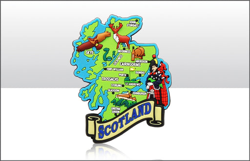 Scotland Map Magnet Pvc - Heritage Of Scotland - NA