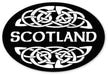 Scotland Oval Celtic Sticker - Heritage Of Scotland - BLACK