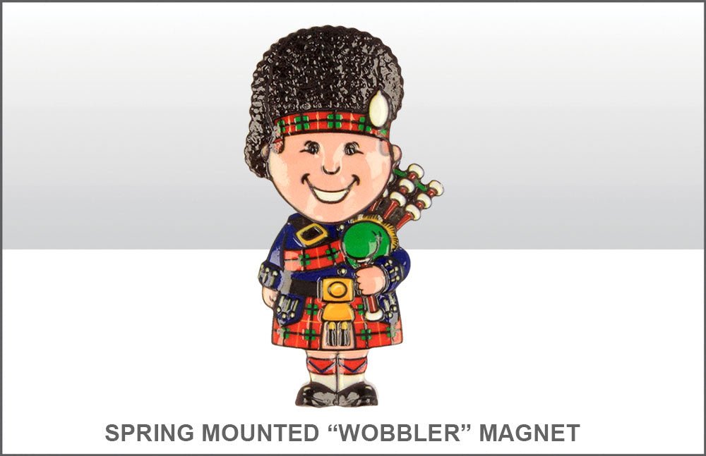 Scotland Piper Printed Resin Magnet - Heritage Of Scotland - NA