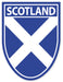 Scotland Saltire Shield Sticker - Heritage Of Scotland - N/A