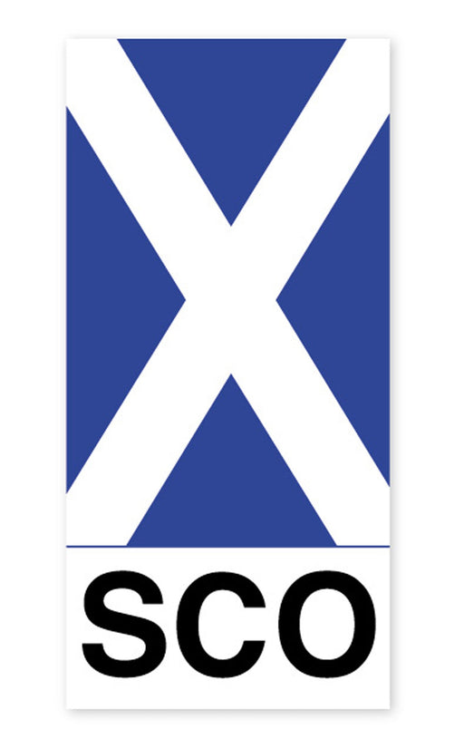 Scotland Small Number Plate Sticker - Heritage Of Scotland - NA