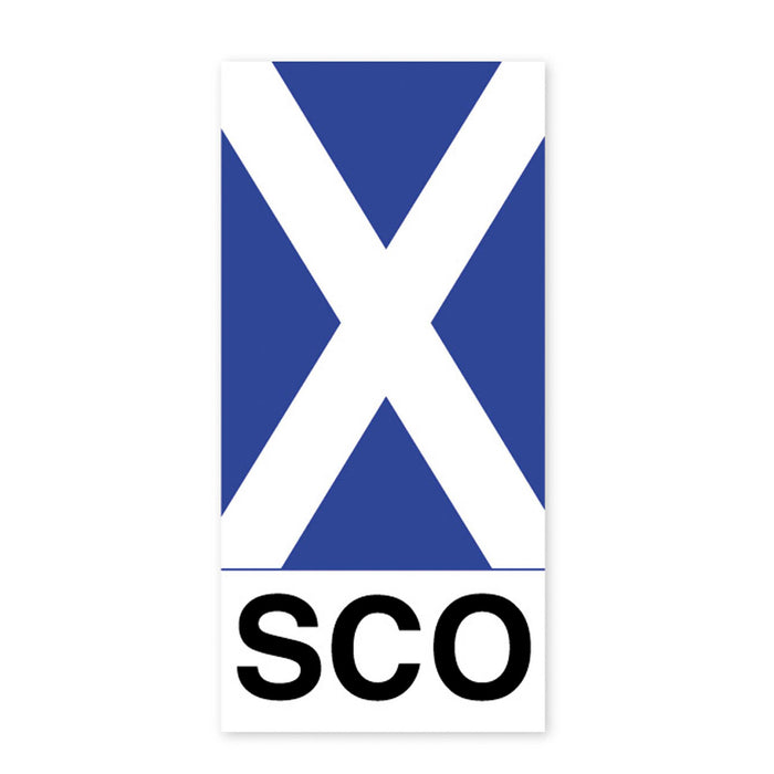 Scotland Small Number Plate Sticker - Heritage Of Scotland - NA